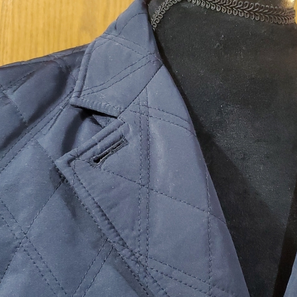 Brooks brothers quilted jacket navy blue euc - Picture 3 of 8